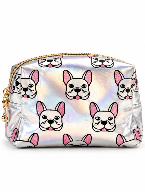 Omg Accessories Handbags - OMG Accessories Holographic French Bulldog Makeup Bag - Size: 7.5x9 ▪︎ Like New